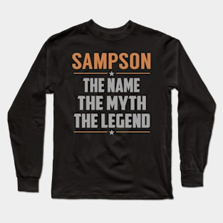 SAMPSON The Name The Myth The Legend Long Sleeve T-Shirt